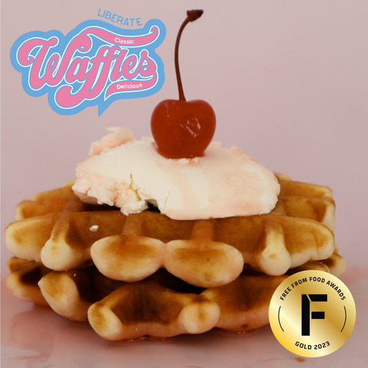 Liberate Classic Belgian-Style Waffles have won a  Gold Free From Food Awards and are truly delicious