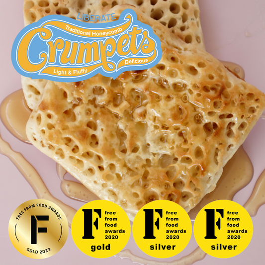 Liberate Crumpets have won two Gold and two Silver Free From Food Awards