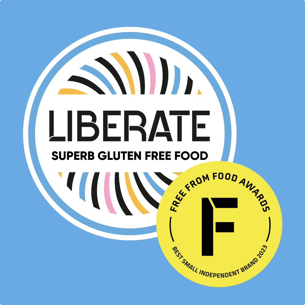 Liberate is proud to have won Free From Food Awards' Best Small Independent Brand Of The Year